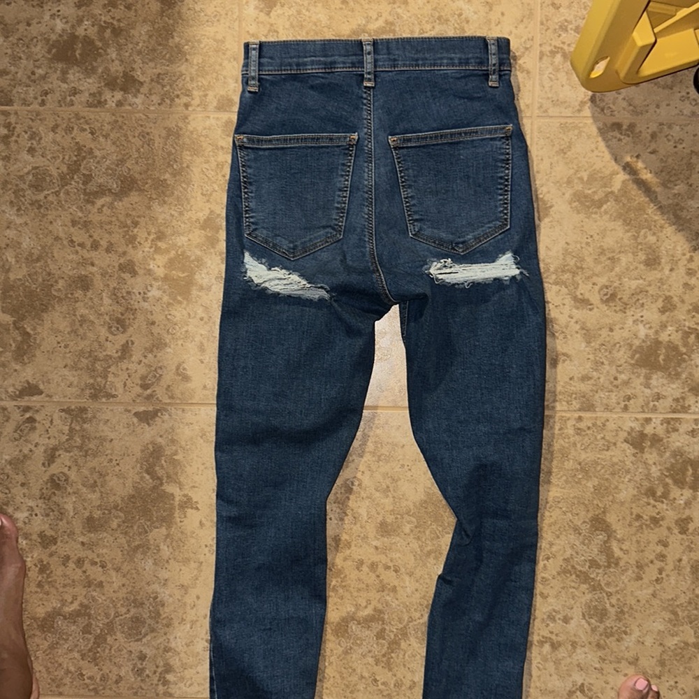 Topshop Joni Butt Ripped Jeans